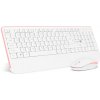 Connect IT Combo bezdrôtová klávesnica + myš (+1x AAA +1x AA batéria) CZ/SK - biela/ružová