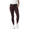 EQUITHÉME Rajtky Gizel Equithème, s gripom na kolenách, dámske, red plum Veľkosť: 44