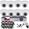 8CH 5MPx STARVIS kamerový set CCTV EONBOOM VR8DW - DVR s LAN a 8x vonkajšia vari kamera biela