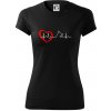 Nemecký ovčiak ekg - Dámske Fantasy športové (dresovina) - XL ( Čierna )