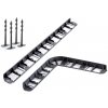 Prosperplast Neviditeľný obrubník GARDEN 800x8,4x4,5 cm čierny