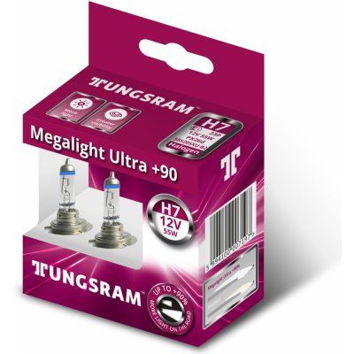 Tungsram H7 12V 55W PX26d Megalight 2 ks