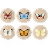 ČistéDrevo Drevené podložky na obháčkovanie - motýle Zvoľte variant: 12 cm