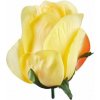 Umelá ruža puk žltý 8 cm
