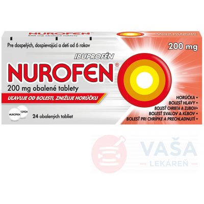 Nurofen 200 mg tbl.obd.24 x 200 mg od 2,18 € - Heureka.sk