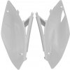 RTECH bočné číslové tabuľky (Kawasaki KX 250 F 09-12, KX 450 F 09-11), RTECH (biele, pár)