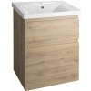Aqualine ALTAIR umývadlová skrinka 57x72,5x45cm, dub emporio AI360