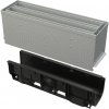 Alca Alcadrain AVZ101S-R124R - Vonkajší žľab štrbinový so symetrickým revíznym nadstavcom 160 mm, pozinkovaná oceľ