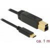 Delock USB 3.1 Gen 2 (10 Gbps) kabel Type-C na Typ-B 1 m