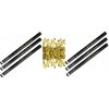 Párty konfety 80 cm – 6 ks zlaté stužky – hoblinky metalické – silvester 8180G-6