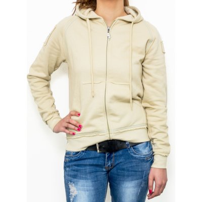 Elerctric zip hood beige no logo