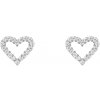 Daniel Wellington Trblietavé oceľové náušnice Srdce s kubickými zirkónmi Mirelle DW00401610