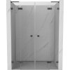 Mexen Lunar L Duo sprchové dvere dvojkrídlové 160 cm, transparentné, gun metal - 834DL-160-000-95-00