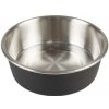 Duvo Miska DUVO+ na kŕmenie matná čierna nerez s priemerom 15,8 cm 750 ml