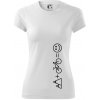 Hory bicykel úsmev - Dámske Fantasy športové (dresovina) - 2XL ( Biela )