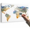 Obraz na korku polygonálna mapa