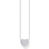 Thomas Sabo KE2277-051-14-L45V Silver Heart Necklace with Zirconia 40-45 cm