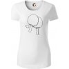 Rakety na stolný tenis jedným ťahom - Dámske tričko z organickej bavlny Origin (GOTS) - XS ( Biela )