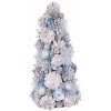 Stromček MagicHome Vianoce, prírodný, krémový, 47 cm