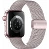 AppleMix Remienok FORCELL pre Apple Watch 38 / 40 / 41 / 42 mm - Magnetický - Nerezová oceľ - Ružový
