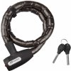 FORCE zámok LUX článkový bez držiaku 100cm / 25mm, čierny