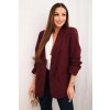 Kesi sako 9709 s elegantnou klopou Bordó