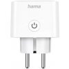 Inteligentná zásuvka Hama Smart, Wi-Fi, Matter, meranie spotreby (176654) biela