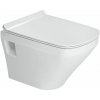 Duravit DuraStyle závesná WC so sedátkom, Rimless, biela 45710900A1