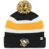 Zimná čiapka 47, NHL PITTSBURGH PENGUINS BREAKAWAY CUFF KNIT čierna,žltá,biela, UNI