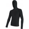 Sensor triko s kapucňou Merino Double Face čierne