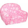 Detské kresielko Hviezdičky - Ružová