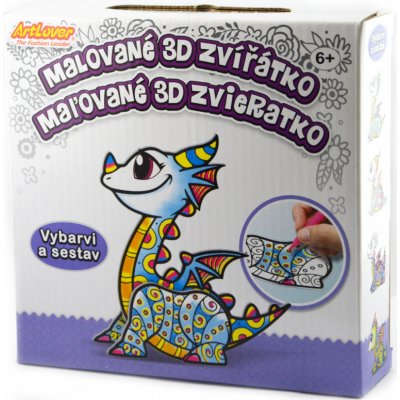 ArtLover malované 3D zvířátko Drak 15cm