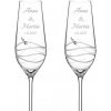 Dekorant Svadobné poháre na šampanské Venezia s kryštálmi Swarovski 230 ml 2KS