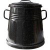 Home Cook smaltovaná nádoba na masť galetka 20 L BLACK