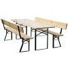 Pivný set BAVORD 220x70cm PREMIUM s opierkou