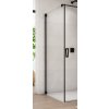 SANSWISS CADURA BLACK CAT1 ATYP 30 - 90cm pevná bočná stena do kombinácie, profil čierny - 68 – sklo sieťotlač Shade