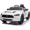 Beneo Elektrické autíčko Ford Mustang 24V, biele, Mäkké EVA kolesá, Motory: 2 x 16 000 otáčok, 24V Batéria, LED Svetlá, 2,4 GHz diaľkové ovládanie, MP3 Prehrávač, ORIGINAL licencia