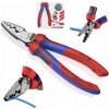 Kliešte Knipex krimpovacie na koncové dutinky 180 mm