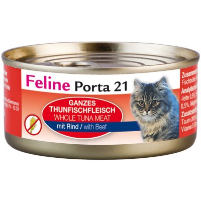 Feline Porta 21 12 x 156 g - tuniak a hovädzie mäso