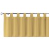 Dekoria Krátky záves na pútkach, matná žltá, 390 x 40 cm, Cotton Panama, 702-41