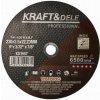 Kraft&Dele KD1997 | Řezný kotouč na kov 230 x 2,5 x 22,23 mm, vysokorychlostní řezání, max. 6500 ot./min.