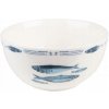 Porcelánová miska na polievku s motívom ryby Fish Blue - 500 ml