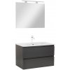 Vario Forte 80 kompletný kúpeľňový nábytok antracit-antracit