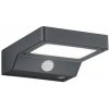 Trio R22281142 LED záhradné nástenné solárne svietidlo so senzorom Fomosa 1x4,8W | 3000K | IP44 - s pohybovým snímačom RTRIO RL 22281142