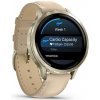 Garmin Venu 4, 41mm Beige/ Lunar Gold + Leather