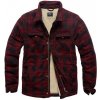 Bunda Vintage Industries Class Sherpa - červená, S