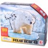 Obrysové puzzle Ľadový medveď 100 dielikov
