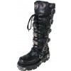 New Rock kožené High Vampire Boot (161 S1) Black Čierna