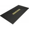 Mexen Toro obdĺžniková sprchová vanička SMC 180 x 90 cm, čierna, zlatý kryt - 43709018-G