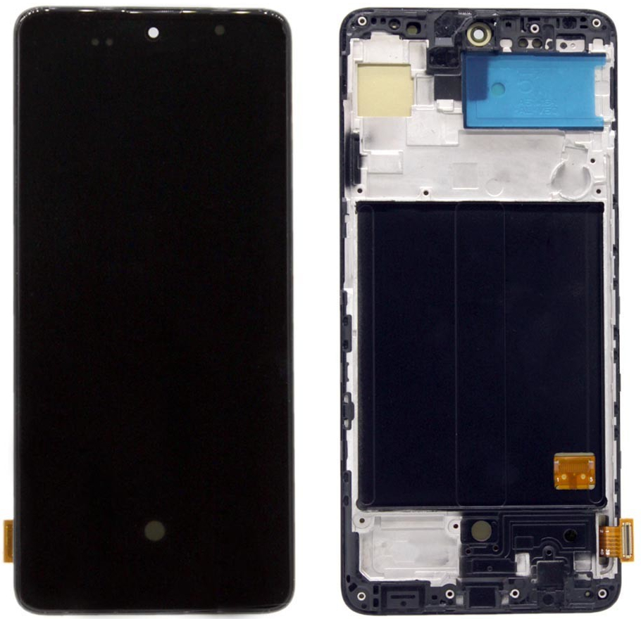 LCD Displej + Dotykové sklo + Rám Samsung Galaxy A51 A515F